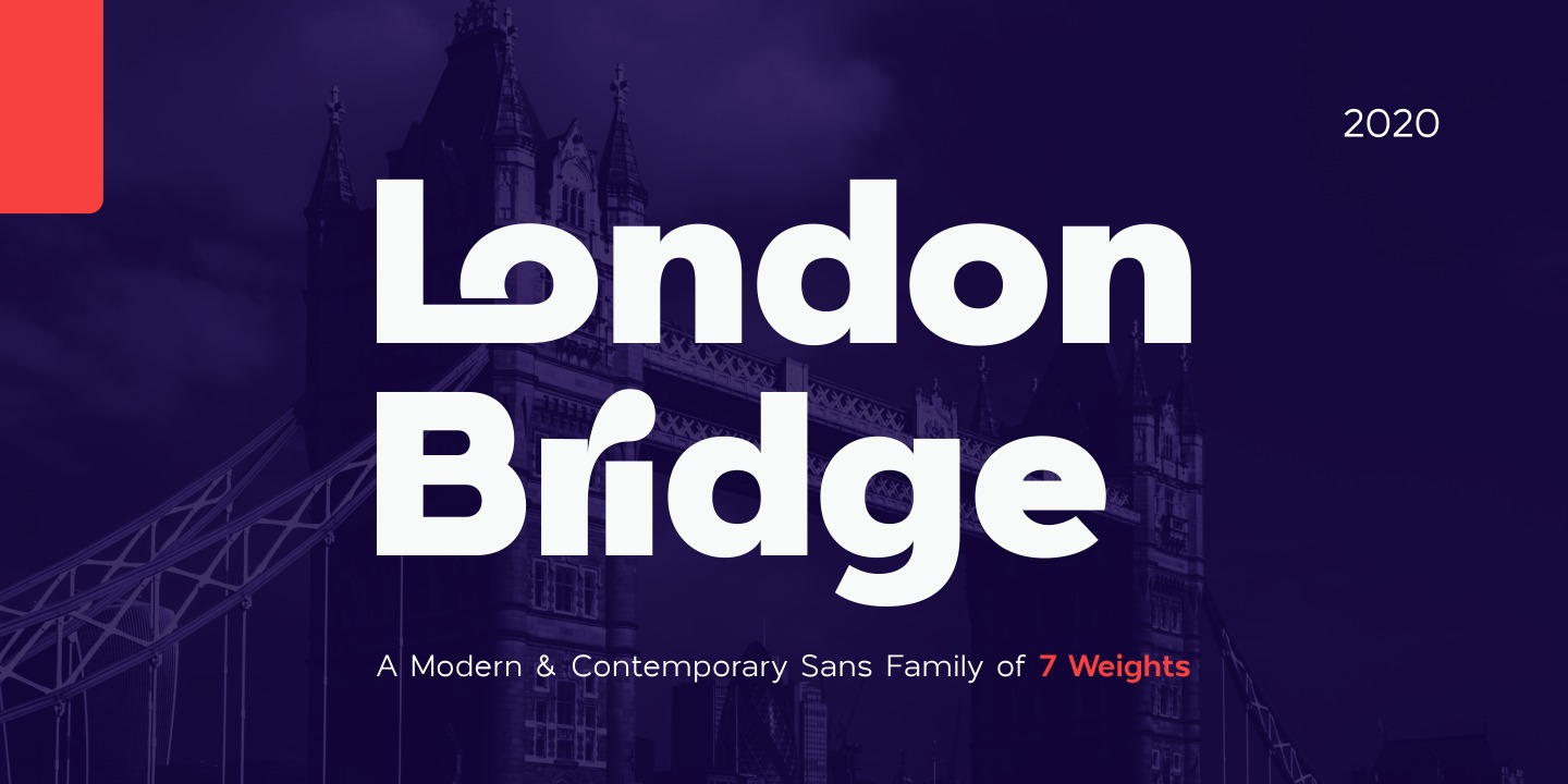 Przykład czcionki London Bridge